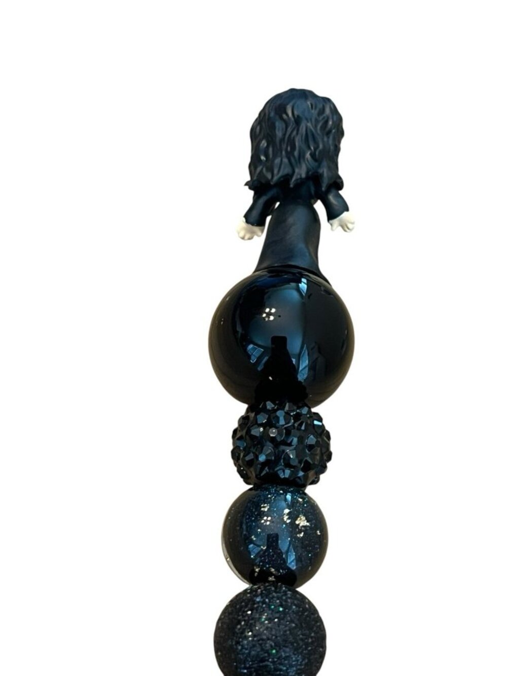 Elvira Mistress of the Dark Doorables Custom Beaded Pen Handmade New - Picture 5 of 6